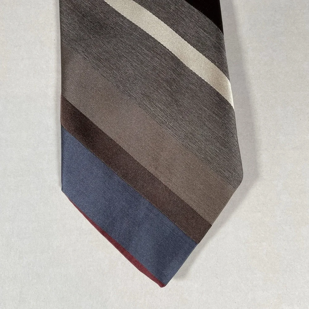 Men's American Edition Collection Striped‎ Tie Made in USA Classic Multicolor